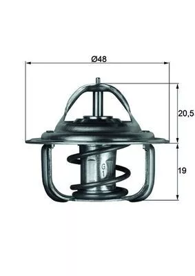 Thermostat, coolant MAHLE TX 1 92D)
