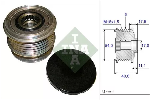 Alternator Freewheel Clutch Schaeffler INA 535 0121 10)