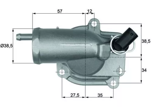 Thermostaat, koelvloeistof MAHLE TH 10 87)
