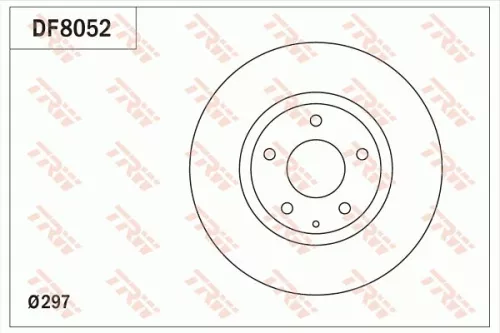 Remschijf TRW DF8052)