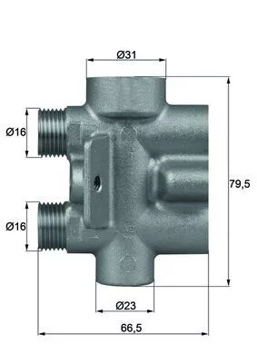 Thermostaat, oliekoeling MAHLE TO 9 75)