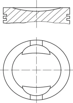 Zuiger MAHLE 009 36 00)