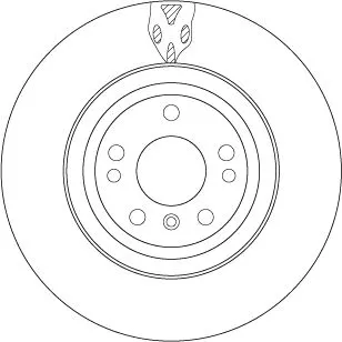 Remschijf TRW DF6833S)