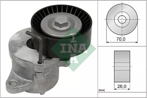 Riemspanner, V-geribbelde riem Schaeffler INA 534 0439 10)