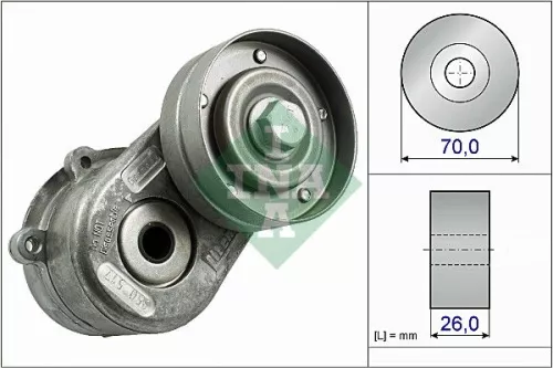 Riemspanner, V-geribbelde riem Schaeffler INA 534 0448 10)