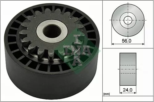 Spanrol, V-geribbelde riem Schaeffler INA 531 0744 10)