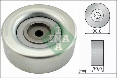 Ombuigings-/geleidingspoelie, V-geribbelde riem Schaeffler INA 532 0693 10)