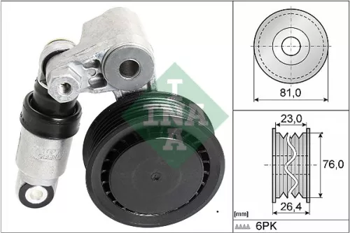Riemspanner, V-geribbelde riem Schaeffler INA 534 0011 10)