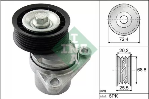 Riemspanner, V-geribbelde riem Schaeffler INA 534 0326 10)