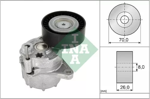 Riemspanner, V-geribbelde riem Schaeffler INA 534 0481 10)