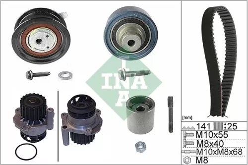 Water Pump & Timing Belt Kit Schaeffler INA 530 0361 30)