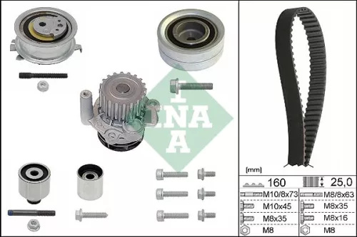 Water Pump & Timing Belt Kit Schaeffler INA 530 0550 32)