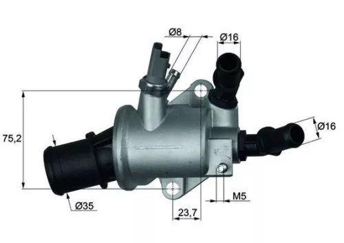 Thermostaat, koelvloeistof MAHLE TI 143 88)