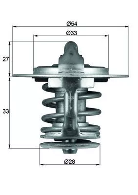 Thermostaat, koelvloeistof MAHLE TX 84 77)