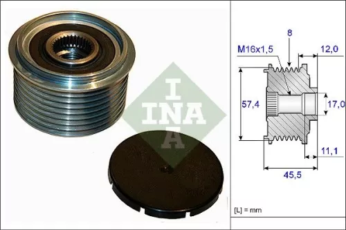Alternator Freewheel Clutch Schaeffler INA 535 0069 10)