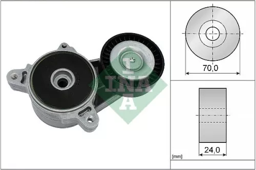 Riemspanner, V-geribbelde riem Schaeffler INA 534 0361 10)