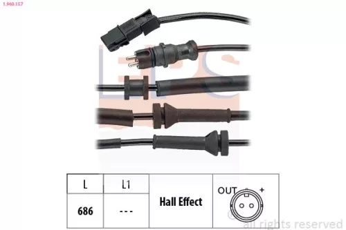 Sensor, wielsnelheid EPS 1.960.157)