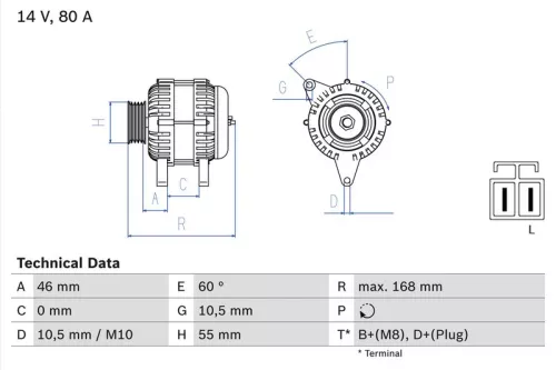 Dynamo BOSCH 0 986 084 210)