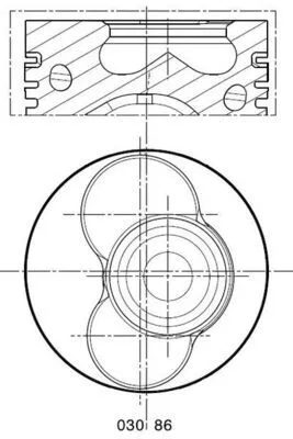 Piston MAHLE 030 86 02)