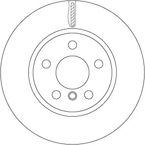 Remschijf TRW DF6757)