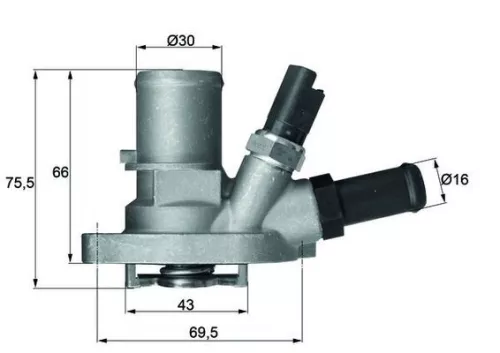 Thermostaat, koelvloeistof MAHLE TI 149 88)