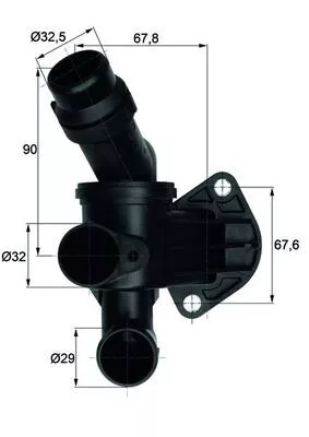 Thermostaat, koelvloeistof MAHLE TI 7 87)