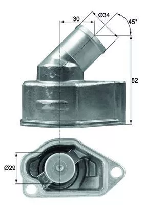 Thermostaat, koelvloeistof MAHLE TI 9 87)