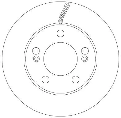 Remschijf TRW DF6888)