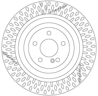 Remschijf TRW DF6822S)