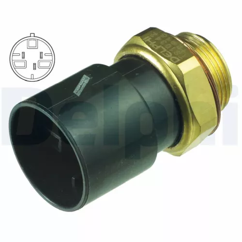 Temperatuurschakelaar, radiatorventilator DELPHI TS10342)