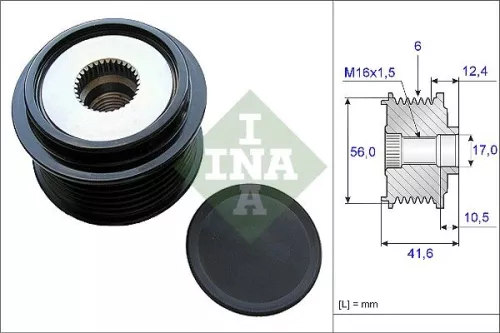 Alternator Freewheel Clutch Schaeffler INA 535 0210 10)
