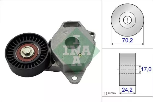 Riemspanner, V-geribbelde riem Schaeffler INA 534 0409 10)