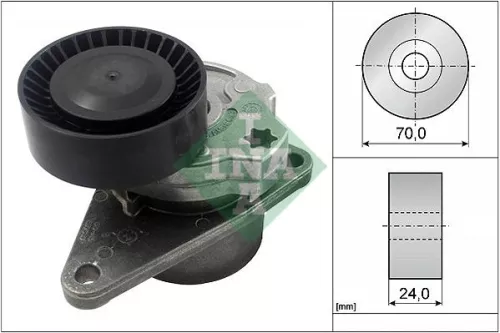 Riemspanner, V-geribbelde riem Schaeffler INA 534 0103 10)