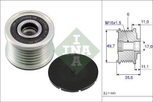 Alternator Freewheel Clutch Schaeffler INA 535 0086 10)