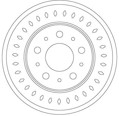 Remschijf TRW DF6925S)