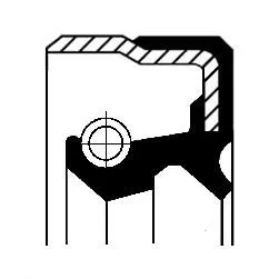 Shaft Seal, wheel hub CORTECO 01029661B)