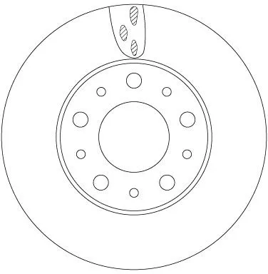 Remschijf TRW DF6918S)