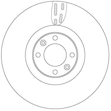 Remschijf TRW DF6140)