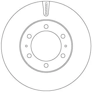 Remschijf TRW DF7827S)