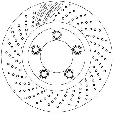 Remschijf TRW DF6542S)
