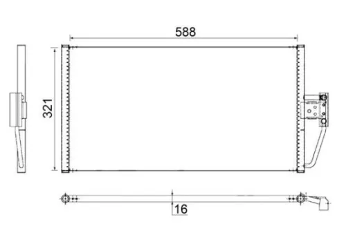 Condensor, airconditioning MAHLE AC 266 000S)