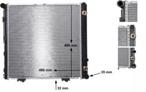 Radiator, motorkoeling MAHLE CR 291 000S)