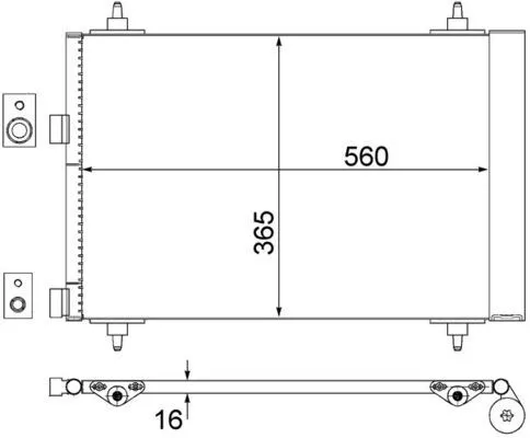 Condensor, airconditioning MAHLE AC 315 000S)