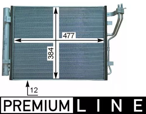 Condensor, airconditioning MAHLE AC 709 000P)