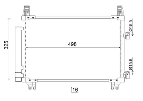 Condensor, airconditioning MAHLE AC 793 000S)