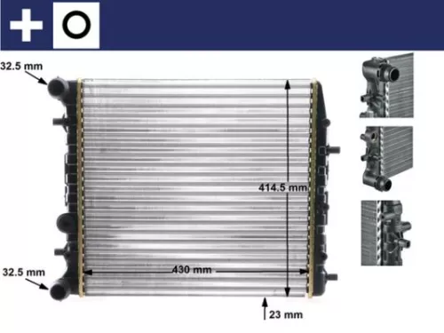 Radiator, motorkoeling MAHLE CR 454 000S)