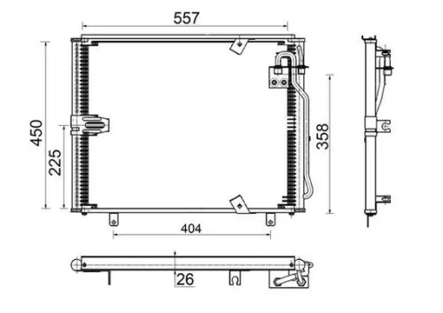 Condensor, airconditioning MAHLE AC 148 000S)