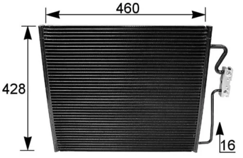Condensor, airconditioning MAHLE AC 154 001S)