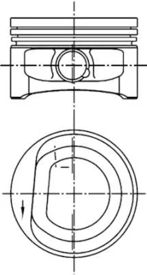 Zuiger KOLBENSCHMIDT 99452620)