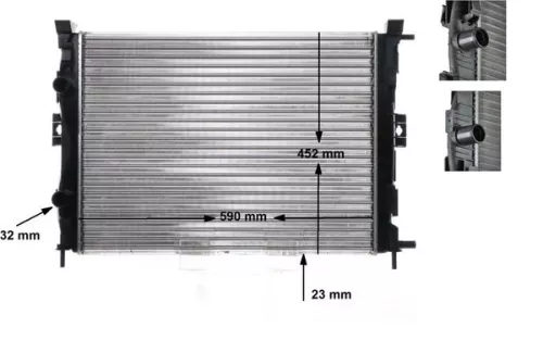 Radiator, motorkoeling MAHLE CR 1690 000S)